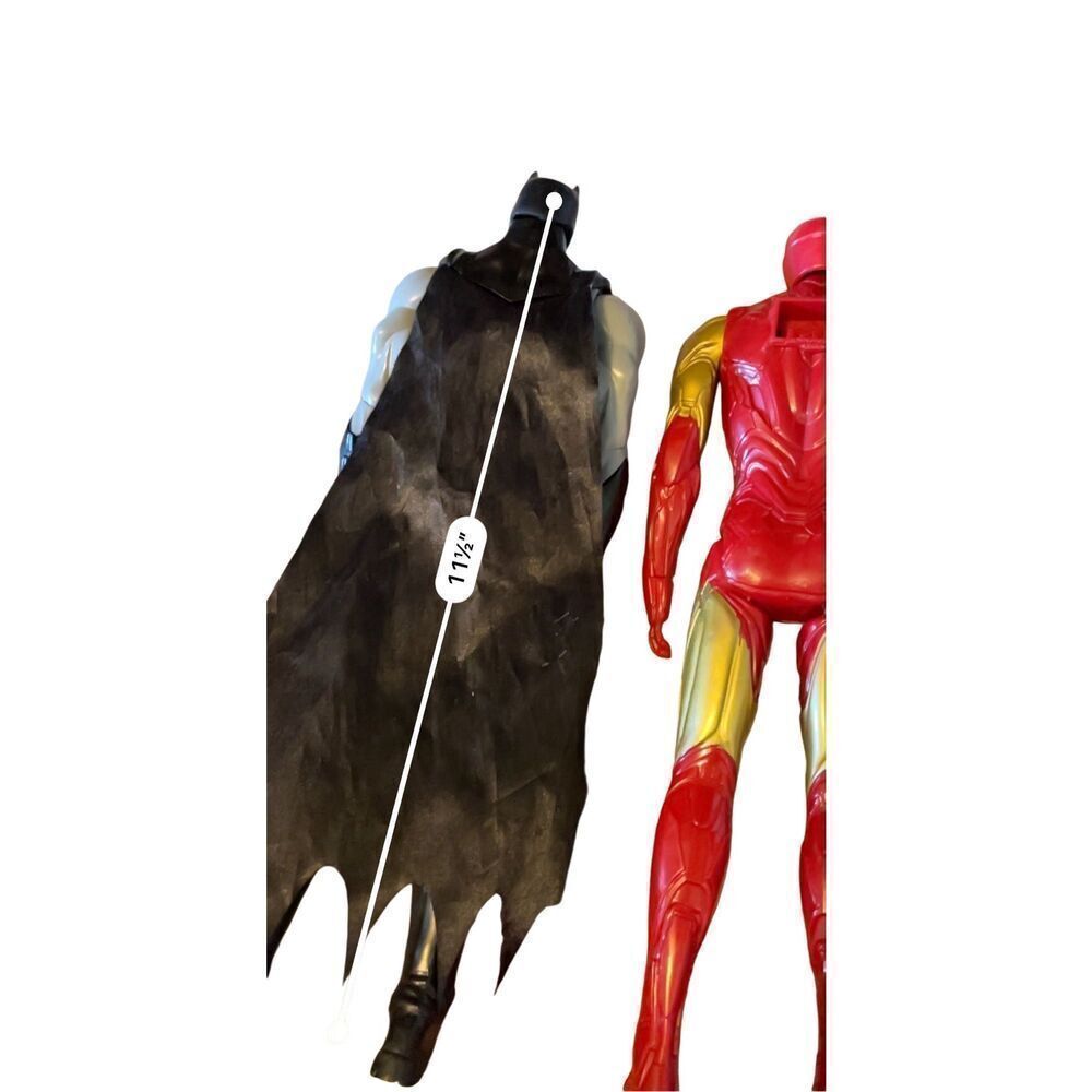 2 Marvel Action Figure Hero’s “Batman” & “Ironman 12” - Picture 3 of 4